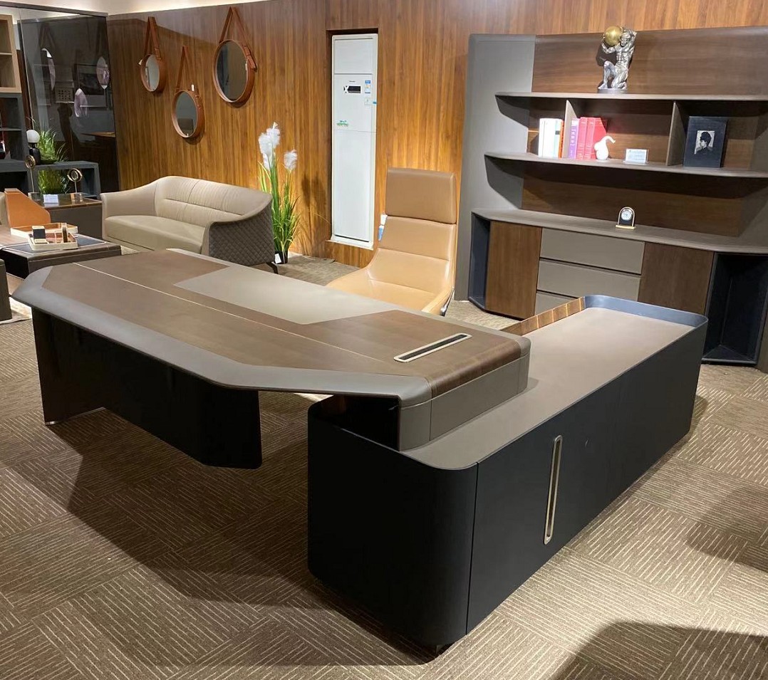 Luxury Modern Executive Office Table With Drawers, High Quality Luxury ...