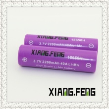 3.7V Xiangfeng 18650 2200mAh 40A Imr Wiederaufladbare Lithium-Batterie-Akku