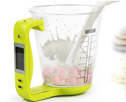 multi-function plastic digital measuring cup  Household mini scale coffee kitchen weighing tool