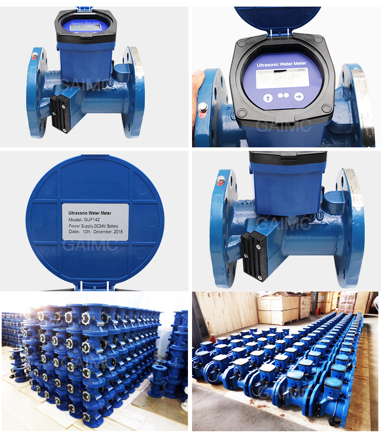GUF142 High Accuracy DN50-DN150 Cast Iron Irrigation Ultrasonic Water Meter