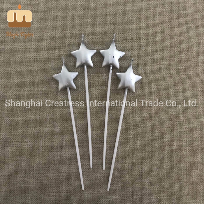 China Gold Star Shaped Birthday Candles Manufacturer