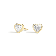 18K Gold D VS1 Herat Lab Diamond studs