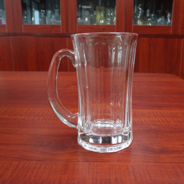 Customized 250ml Glass Beer Mug - Round Bottoms Up Beer Cup