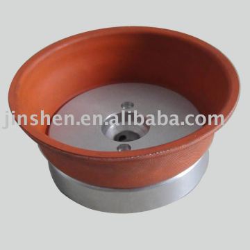 rubber and metal bounded part