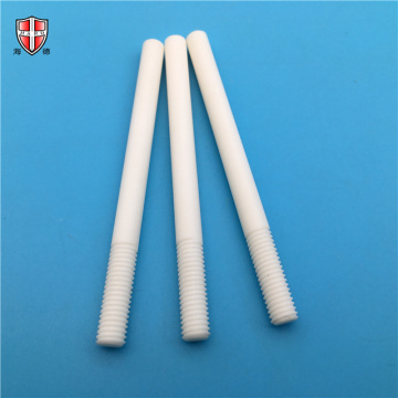 abrasion resistant 99% alumina ceramic thread rod shaft