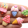 Hars Ice Cream Flatback Cabochons Kawaii Popsicle Flat Back Resin Cabochons Hair Bow Center Craft DIY