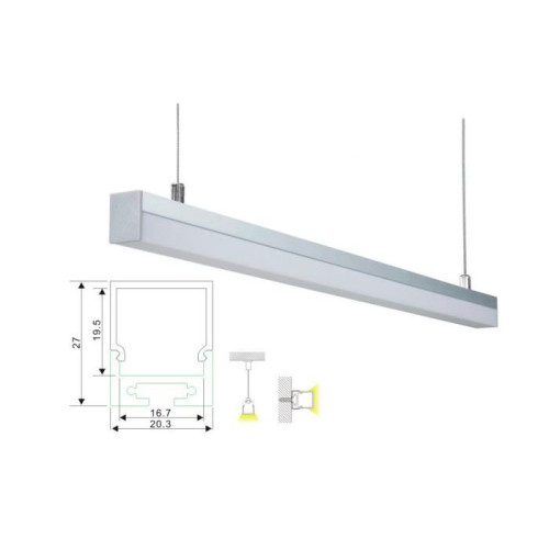 LEDER Pendant Mounted Flexible Linear Light