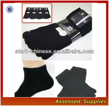 Black Men Toe Cover Socks/ Ankle Toe Socks/ Fiver Finger Sock