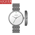 Montre classique de mode souper simple en acier inoxydable