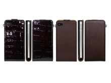 Slim Leather Flip Hard Back Iphone Protective Covers And Case For Dust Protection