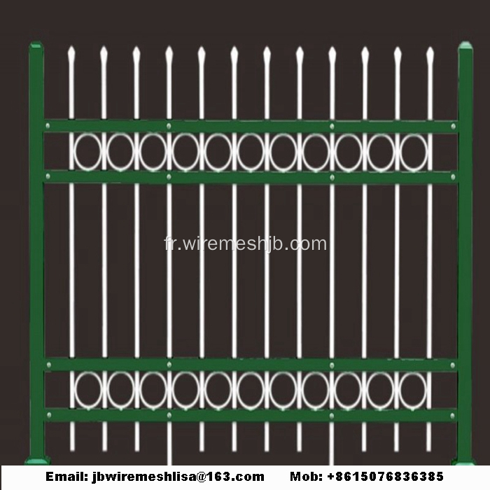 Mur de clôture en acier zingué de haute qualité