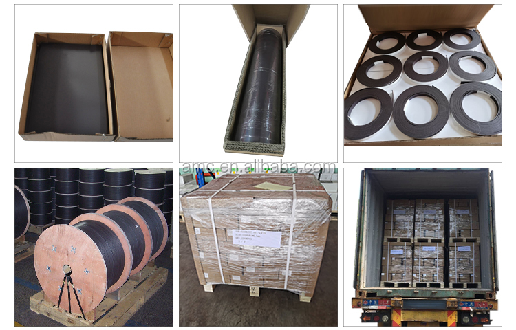 Customized Thin Flexible Rubber Magnet Sheet with adhesive tape