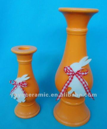 colour ceramic tall candlesticks