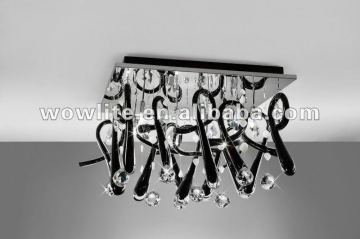 Glass Crystal ceiling lamp X1198-10BL