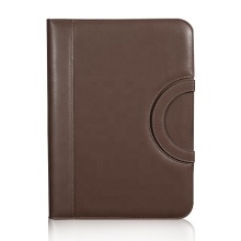 Classic Business Handle Portfolio with Calculator - Handmade A4 PU Leather File Folder
