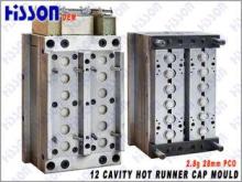 28mm PCO PP Plastic Cap Mould , 2.8g 12 Cavity Cap Injectio