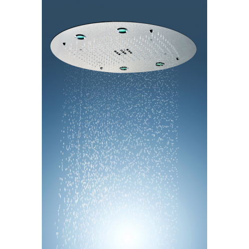 Pommeau de douche LED rond au plafond