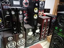 Towel speaker factory in guangzhou dual 18" speaker box