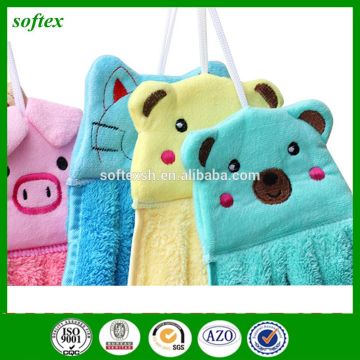 decorative Cute Cartoon hanging kitchen hand towels with ties