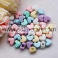 6.5 * 9 * 12MM 2014 nouvelles couleurs solides en plastique coeur perles breloque achat