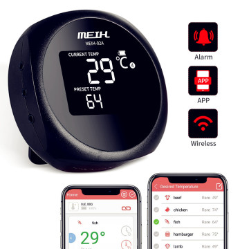 グリルとキッチン用のBluetoothオーブン肉温度計