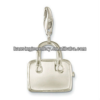 2013 Hot Wholesale Silver Plated Handbag pendant