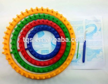 High quality 4 size Plastic round Knitting Looms/ Circular Wool weaver tools