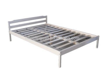 wooden double size bed frame