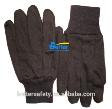 Knit Wrist Men's Brown Jersey winter glove wholesale