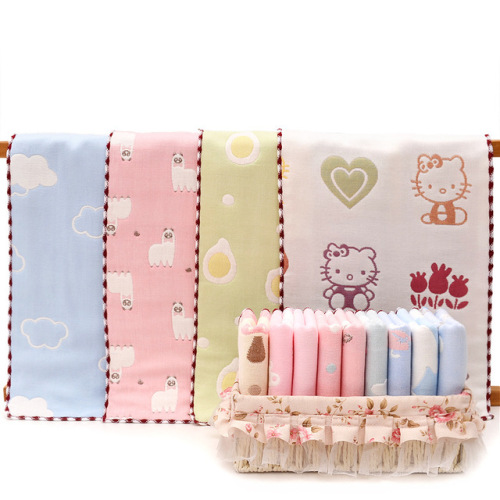 Serviette en gaze pour enfants avec six couches de coton