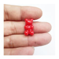 100 stks/partij Mooie Ondoorzichtige Kleur Gummy Bear Hars Plaksteen Cabochons Cartoon Beer Versieringen Voor Scrapbooking Sieraden Maken