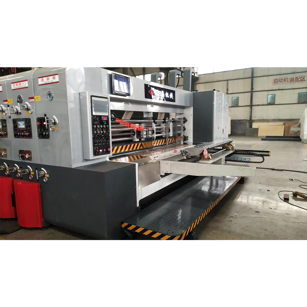 automatic carton  4 color printer slotter and die cutter machine with good quality