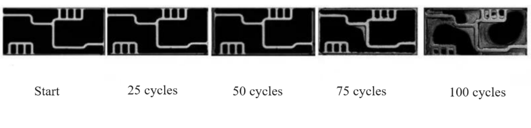 Failure Ultrasonoscopy of ZTA DBC substrate Failure Ultrasonoscopy of ZTA DBC substrate