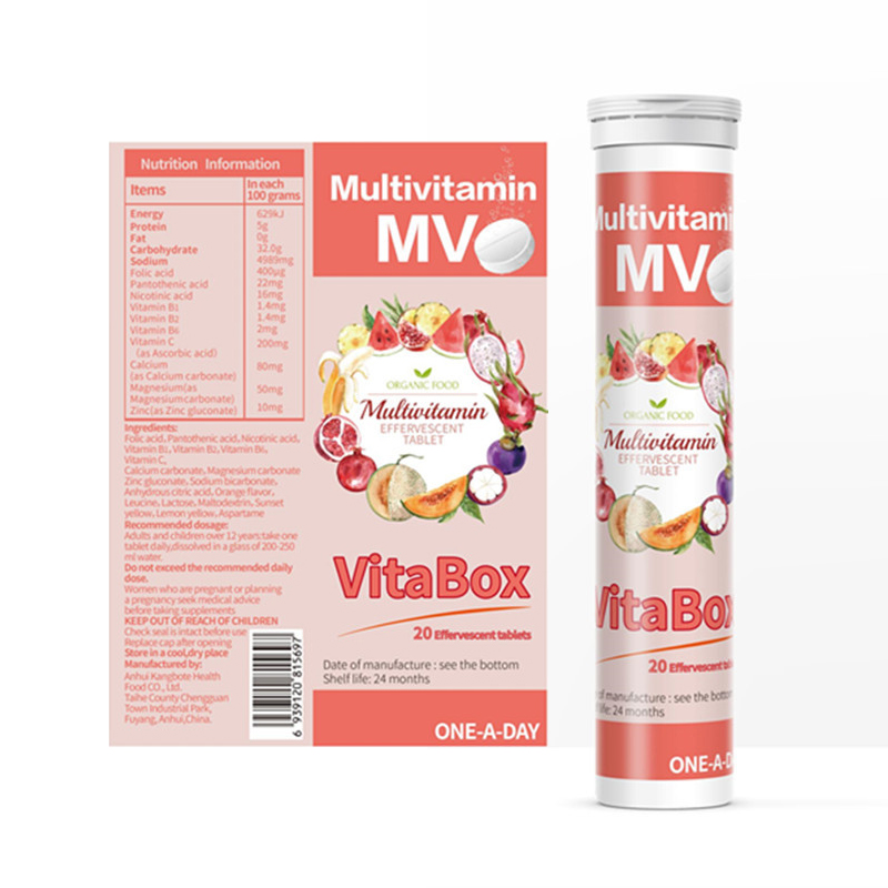 OEM ODM Private Label Immune Support Multivitamin Effervescent Tablets Vitamin C Tablets