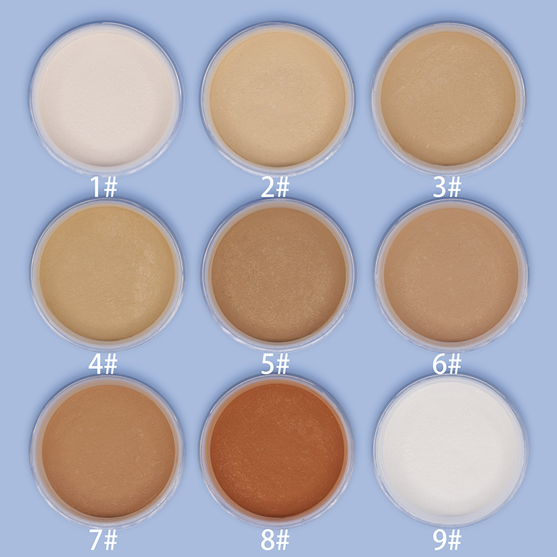 9 colors loose powder Oil Control Concealer Loose Powder With puff foundation private label custom logo