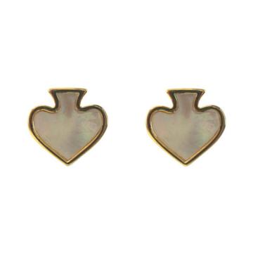 Pearl Heart simple Earrings