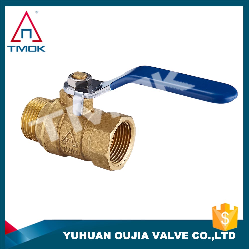 TMOK top Quality dn20 brass ball valve with flange