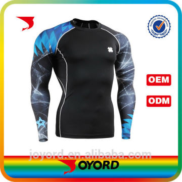 Custom sublimation printing spandex rash guard