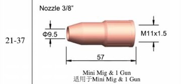 TWC Welding Nozzle 21-37