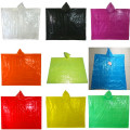 Promotion Square Plastic Einweg PE Regen Poncho