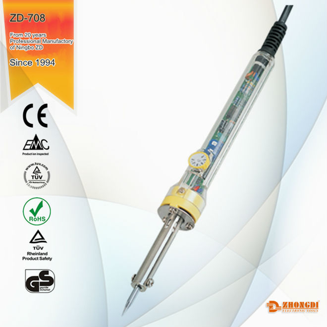 Zhongdi ZD-708 30W Soldering Iron Kit with Temperature Adjustment For Reliable Electronic Circuit Repair By Eliminating Damag