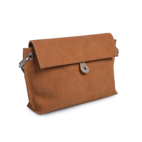 Cross-Over-Geldbörse Brown Leather Purse Zipper Bag