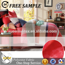 100% polyester printed twill pongee fabric for bedsheet bedding