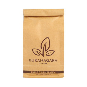 Custom made block bottom coffee bags