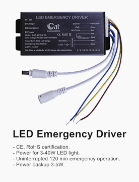 FAT LED emergency backup pack