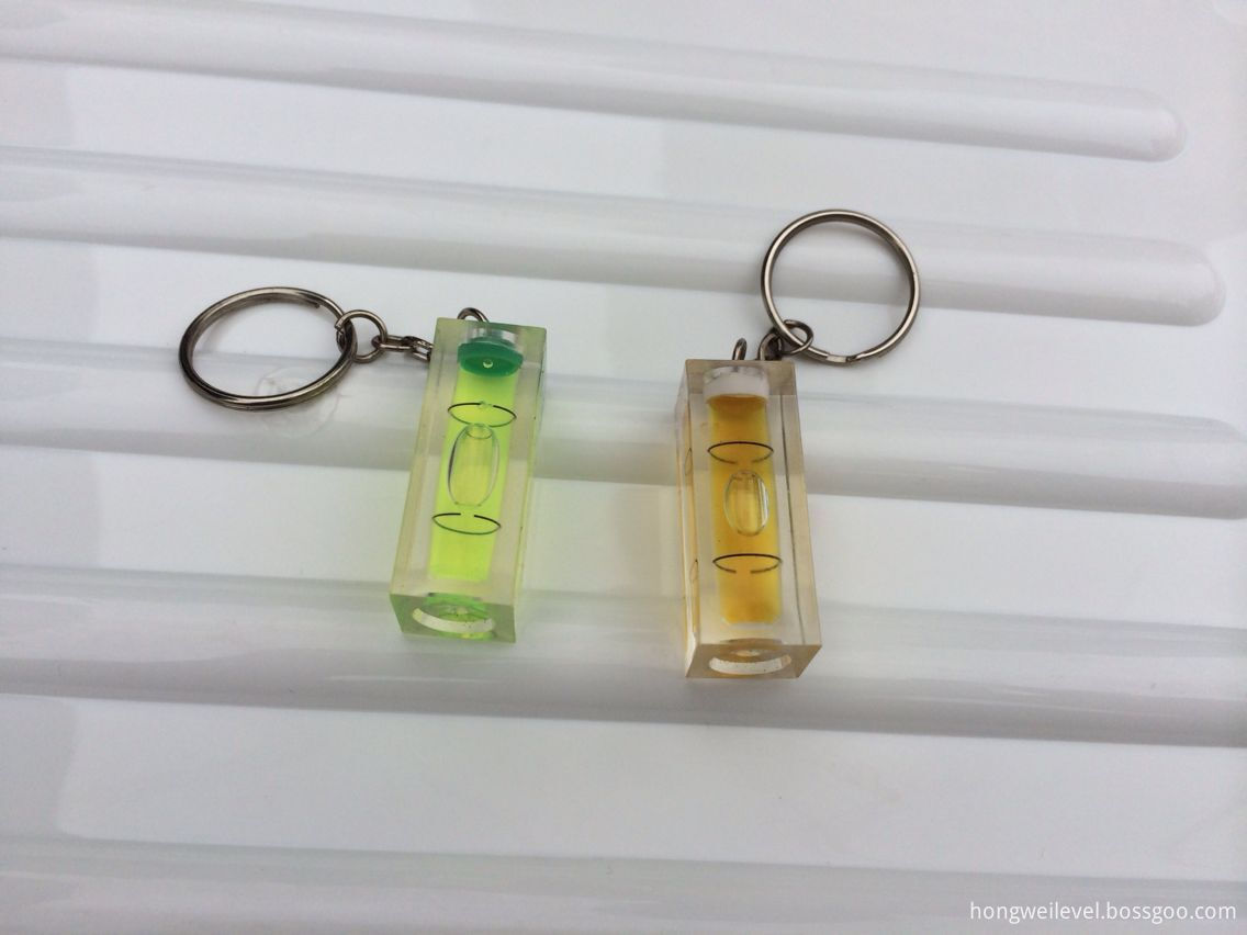 MINI SPIRIT LEVEL KEYRING KEYCHAIN TOOL DIY GADGET NOVELTY GIFT