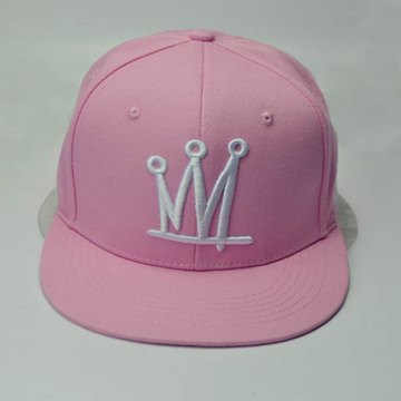 Two Embroidered Logos Snapback Cap