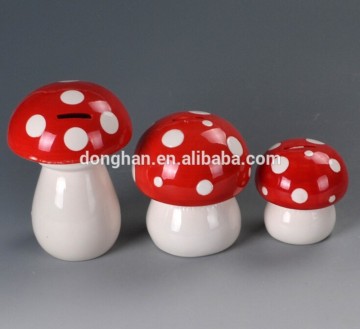 ceramic mushroom shaped Money Boxes