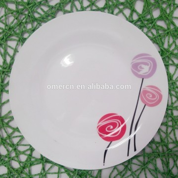10.5" white porcelain dinner plates wholesale , white porcelain unbreakable plates