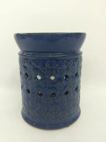 Ceramic oil burner with candle warmer